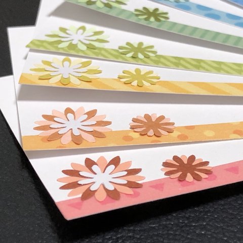 お花のメッセージカード〜ペーパークラフト
