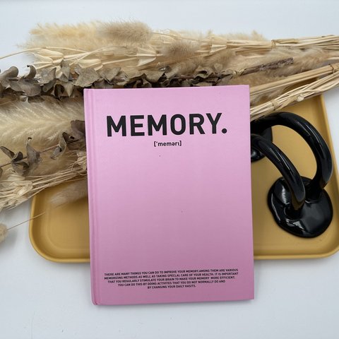 インテリアブック（MEMORY_ライトピンク） /// 韓国雑貨 韓国インテリア 韓国 洋書風 ディスプレイ ブックノート