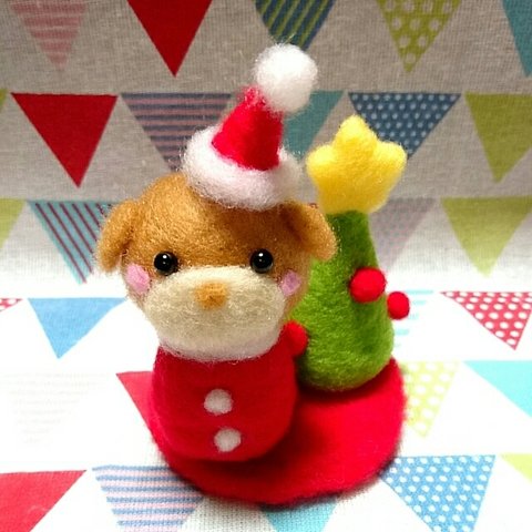 【特別価格】わんちゃんサンタのクリスマス飾り♡