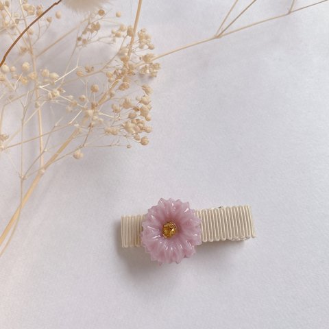 お花🌼ヘアクリップ ピンク