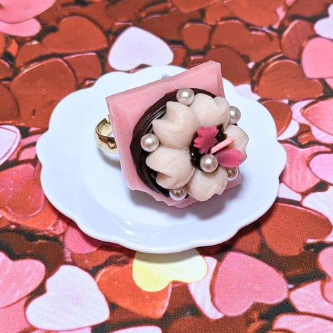 桜チョコリング