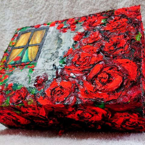 油絵 薔薇ボックス