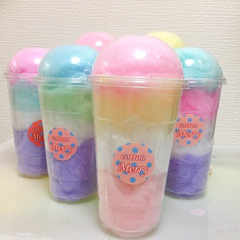 人気❣️カップ綿菓子４色  10個セット