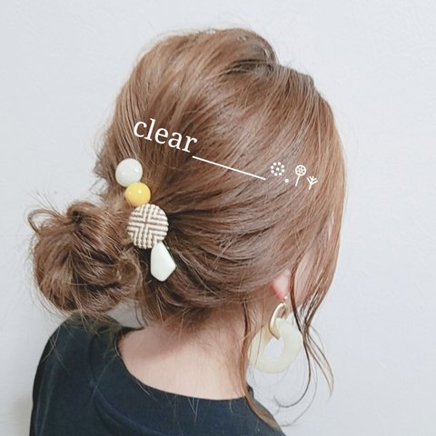 ヘアクリップ♡簡単！！挟むだけ♫まとめ髪ヘアアレンジに♫