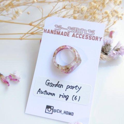 【Garden party】flower ring ⑹ レジンドライフラワーリング