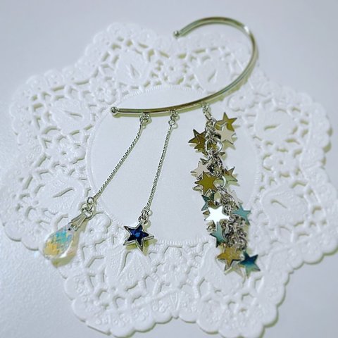 冬アクセサリー　スターダストイヤーフック✨