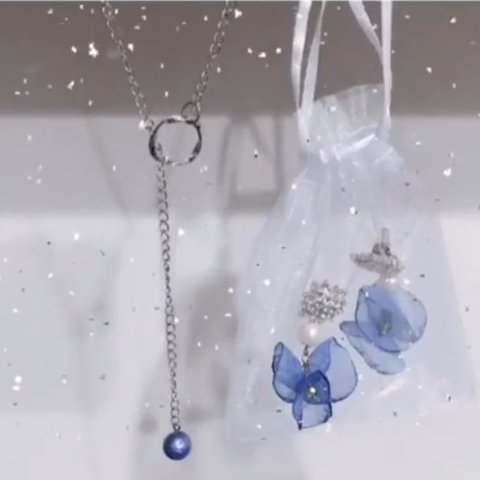 再販もちこさんコラボ作品💙チョーカー&piece2点SET