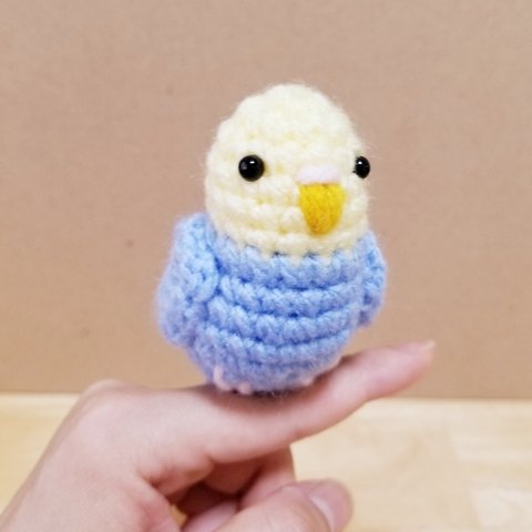 ＊再販＊『にぎころ♡インコ』（イエロー×ブルー）