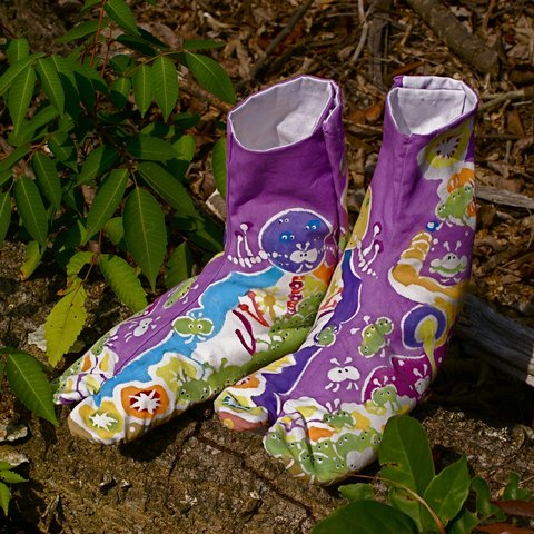 足袋　シリーズ春　紫