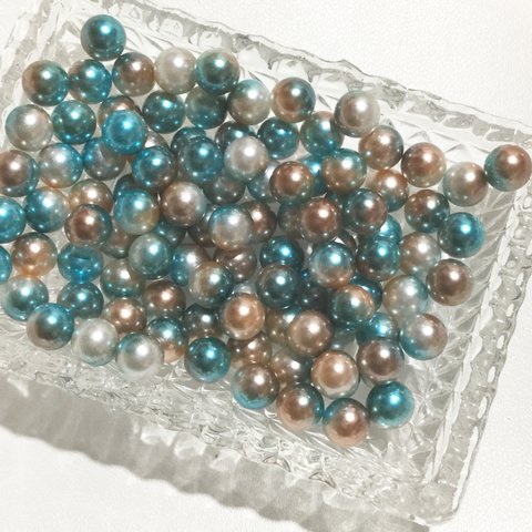 《穴なし》グラデーションパール 6ミリ10g