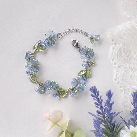 ブルーベルの花かんむりブレスレット