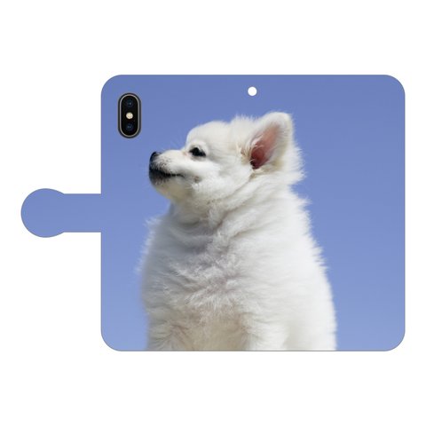 手帳型iPhoneケース 犬 TE-inu017