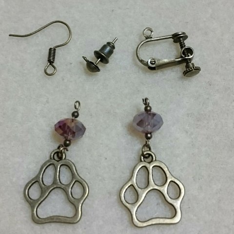 足跡🐾イヤリング/ピアス　古金美　送料込み