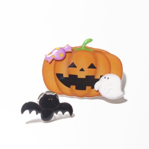 ハッピーハロウィンブローチ【2つセット】