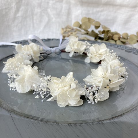 【送料込】White＊花冠＊ベビー＊キッズ