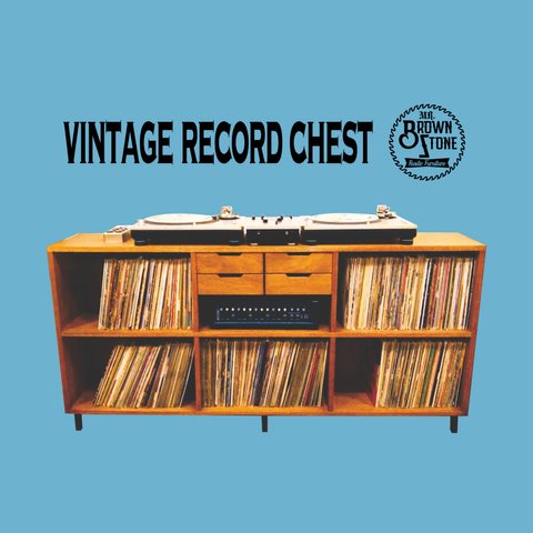 VINTAGE RECORD CHEST サイズ変更可能‼︎ レコードラック　本棚　引き出し