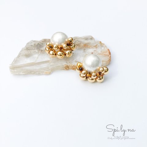 【再販】Tiger-eye with Pearls