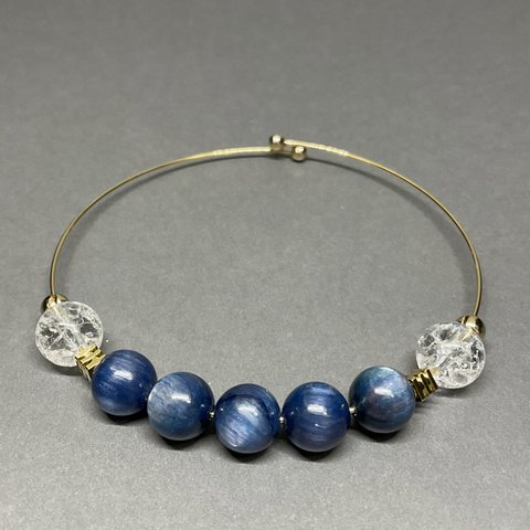 カイヤナイト×クラッククリスタル　kyanite and crack crystal