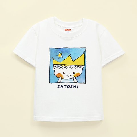 名前が入れられるＴシャツ（窓から王子さま）