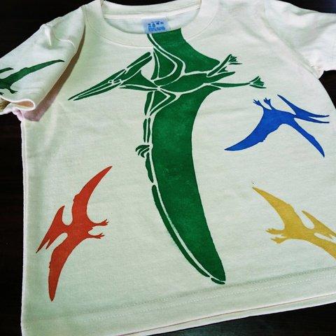 プテラノドン・Kids Tシャツ(ベージュ) ■ pteranodon T-shirt