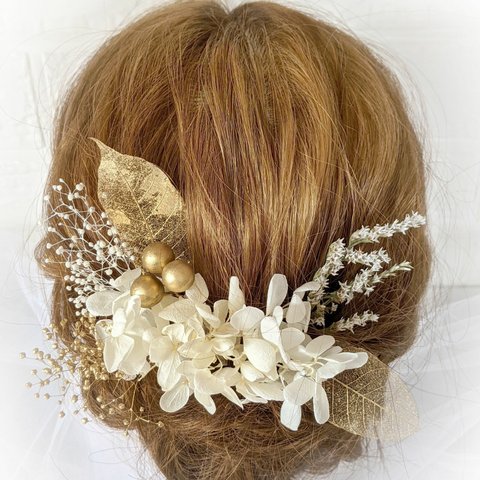 【All.2000円】の髪飾り ドライフラワー 卒業式 結婚式 成人式