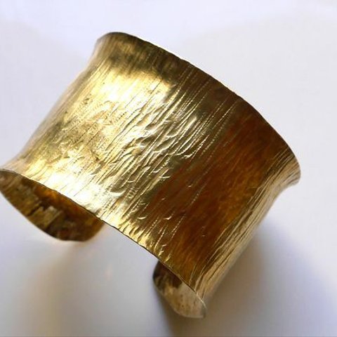 Simple brass bangle（幅40ｍｍ）★幅広★ワイド★シンプル★真鍮★バングル★