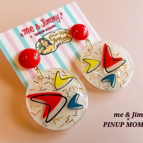 ✴New-New Atomic Boomerang Earrings✴ピアス・イヤリング 【me & Jimmy×PINUP MOM】