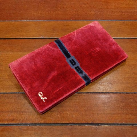 「ROBERTA DI CAMERINO」Vintage red velvet clutch bag