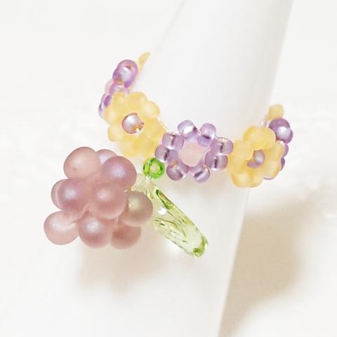 お花リング「grape vine」