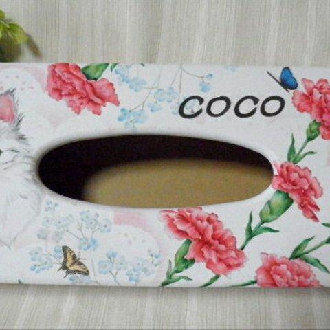 猫さんのティッシュボックス　ご予約品☆　