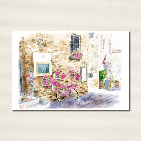 水彩画ポストカード10枚セット〈イタリアの風景3〉