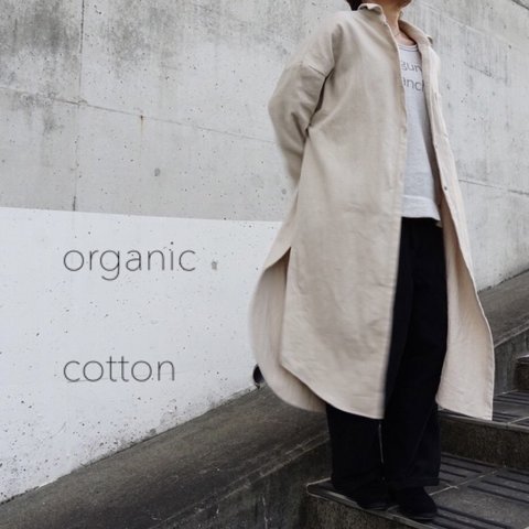 organicコットン/フリーシルエットジャケット