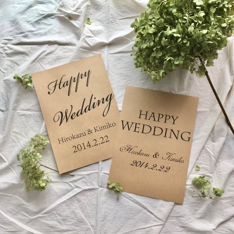 Weddingポスター　結婚式　ウェルカムボード