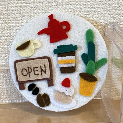 カフェ　ミニ看板　立てかけ　アート