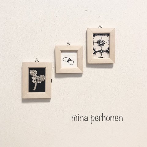 mina perhonen  ミナペルホネン ファブリックパネル 3点セット