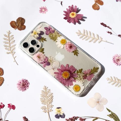 全機種対応iPhone Xperia Galaxy HUAWEI AQUOS OPPO  GOOGLEPIXEI スマホケース　 押し花ケース 人気  押し花 ❀ケース 花束 花物語