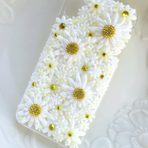 お花のスマホケース♡iPhoneケースデイジー✴︎