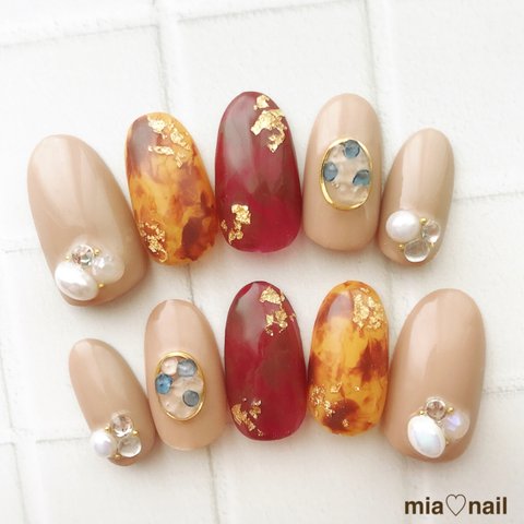 素敵なべっ甲nail