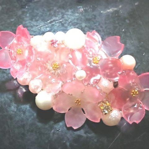 🌸再販🌸桜のバレッタ