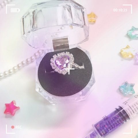 ゆめかわキラキラBijoux Ring♡(Lavender)