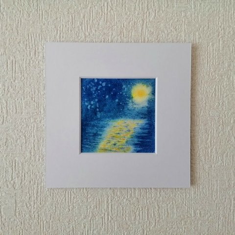 小さい風景画「月の光」