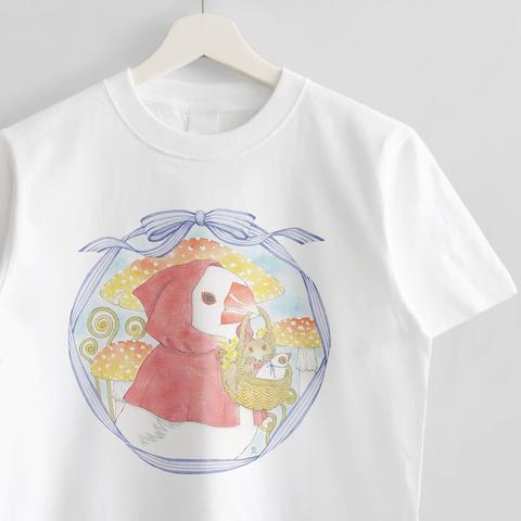 Tシャツ（文鳥院まめぞう / 文鳥さんの嘴はどうしてそんなに大きいの？）