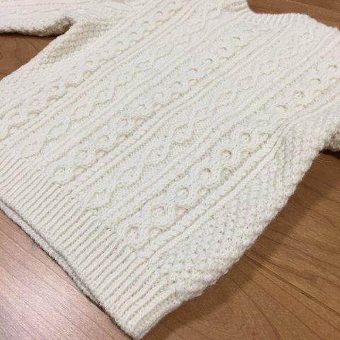 手編みのアランセーター