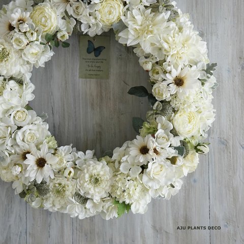 Wreath ～Blanc de luxe～ 52cm