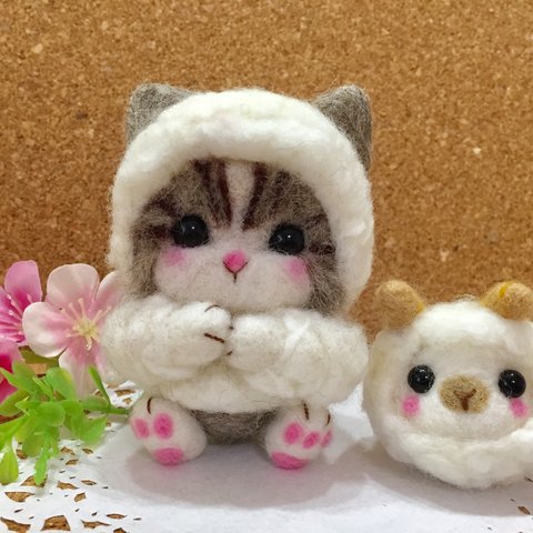 🌺 koko-19様 専用ページ 🌺  寒がり にゃんこ と 羊さん ねこ 猫 セーター