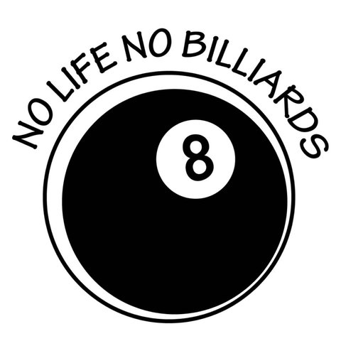 カッティングシート ステッカー ビリヤード billiards スポーツ 車外