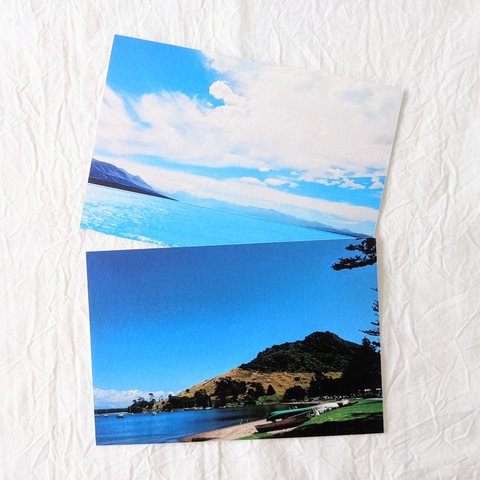 青い水辺　自然を感じるポストカード 