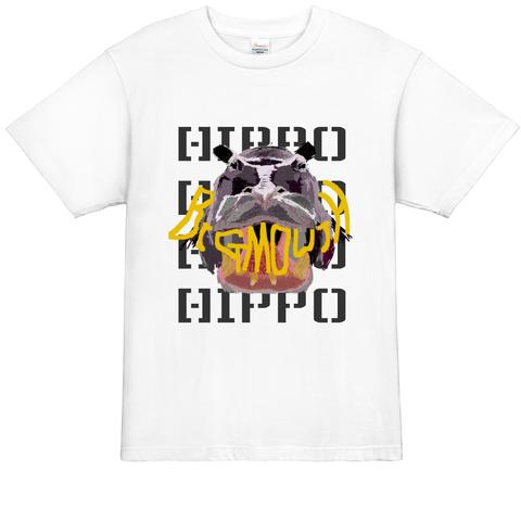 【残りS×2M×2L×2】[XYZOO]ビッグマウスカバTシャツ(ホワイト)