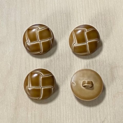 ●20㎜● BROWN KNIT ROUND BUTTON