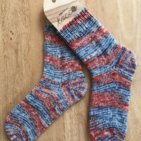 手編み靴下